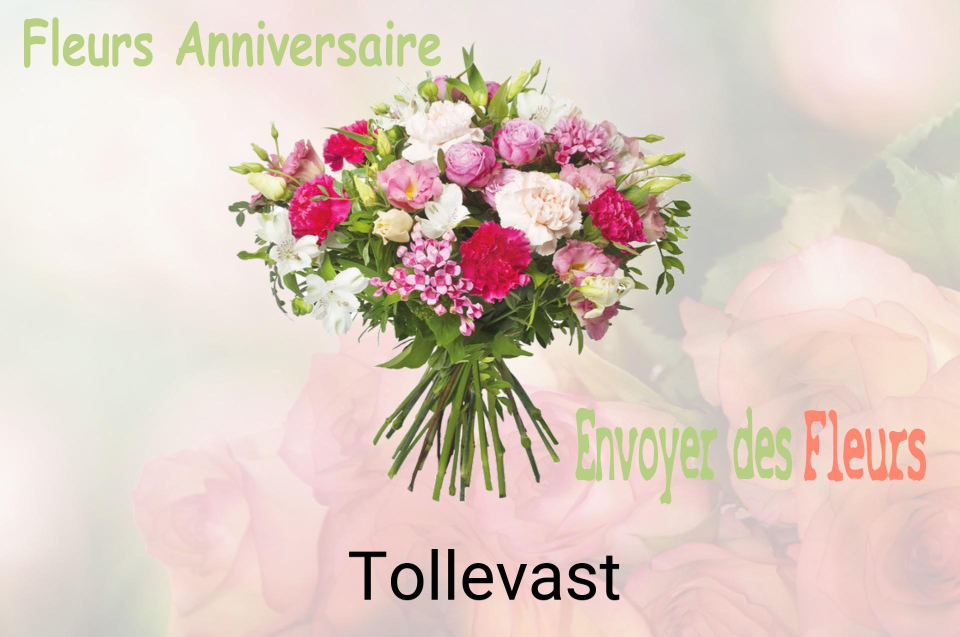Bouquet de fleurs d’anniversaire livré à Tollevast