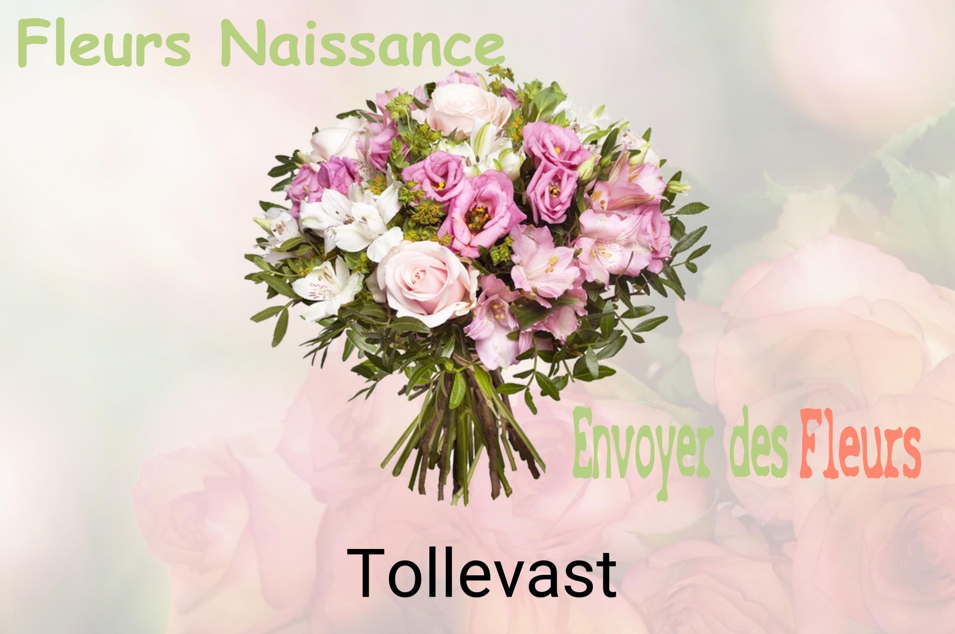 Bouquet de fleurs de naissance livré à Tollevast